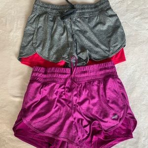 2 Pair of Avia running shorts